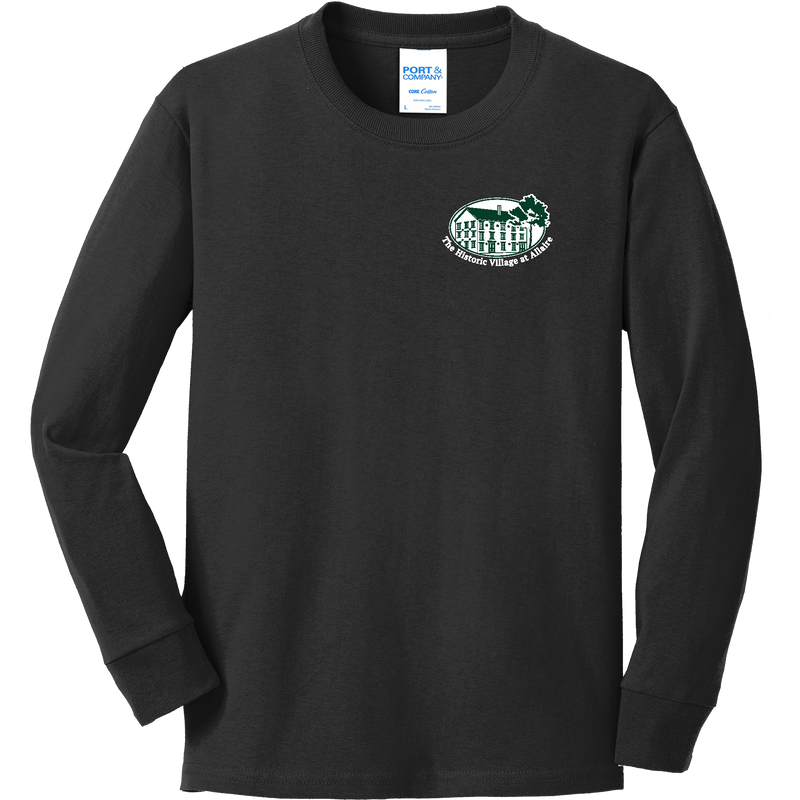 Allaire Village Youth Long Sleeve Core Cotton Tee (D1617-FF)