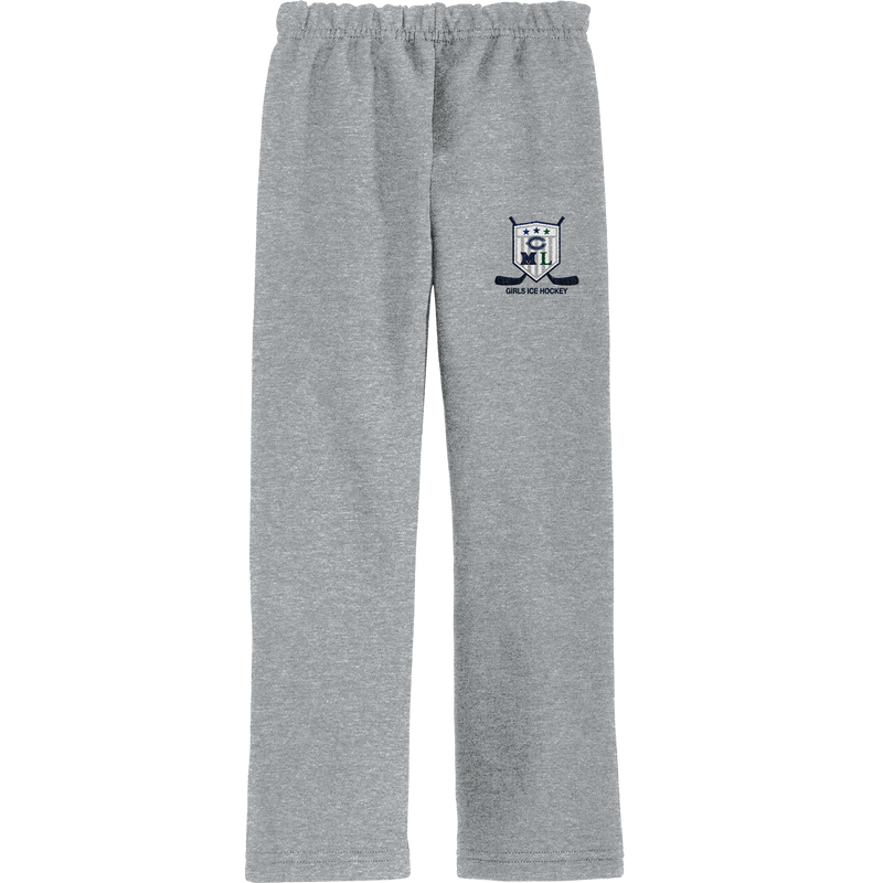 CML Girls Ice Hockey Heavy Blend Open Bottom Sweatpant