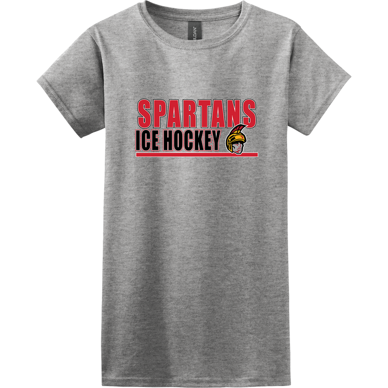 Seacoast Spartans (Ice Hockey) Softstyle Ladies' T-Shirt