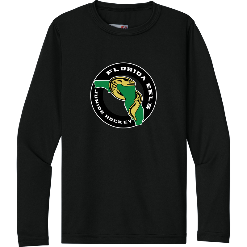 Florida Eels Youth Cooling Performance Long Sleeve Tee