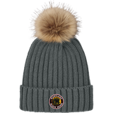 Maryland Black Bears Faux Fur Pom Beanie