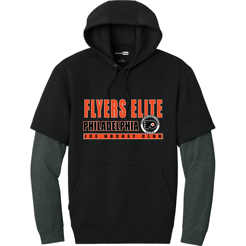 Philadelphia Flyers Elite Tough Fleece Layered Hoodie