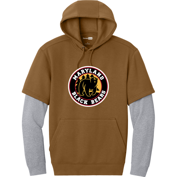 Maryland Black Bears Tough Fleece Layered Hoodie