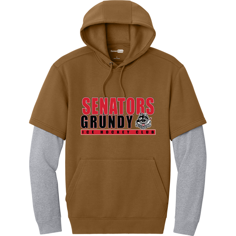 Grundy Senators Tough Fleece Layered Hoodie