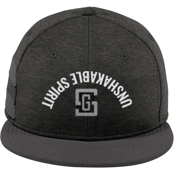 Gregory Schaefer New Era Shadow Heather Striped Flat Bill Snapback Cap