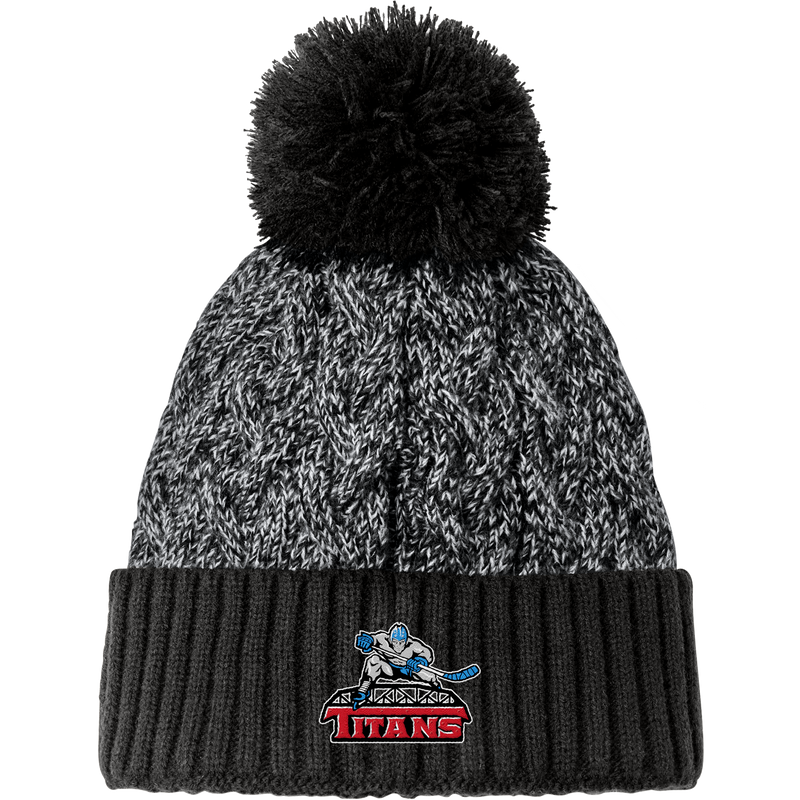 NJ Titans New Era Marled Knit Pom Beanie