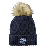 NYC Hockey Club New Era Faux Fur Pom Beanie