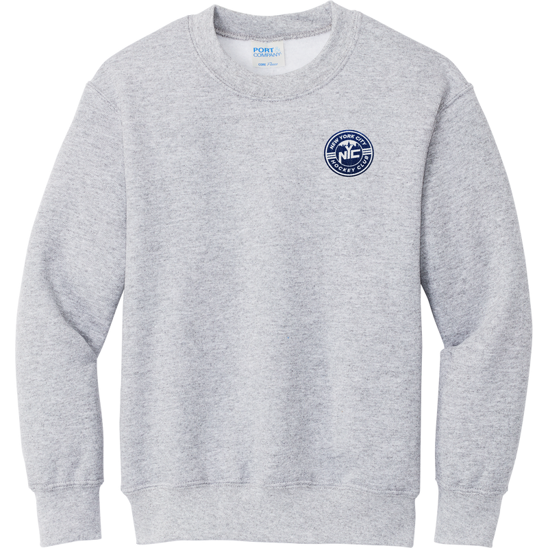 NYC Hockey Club Youth Core Fleece Crewneck Sweatshirt
