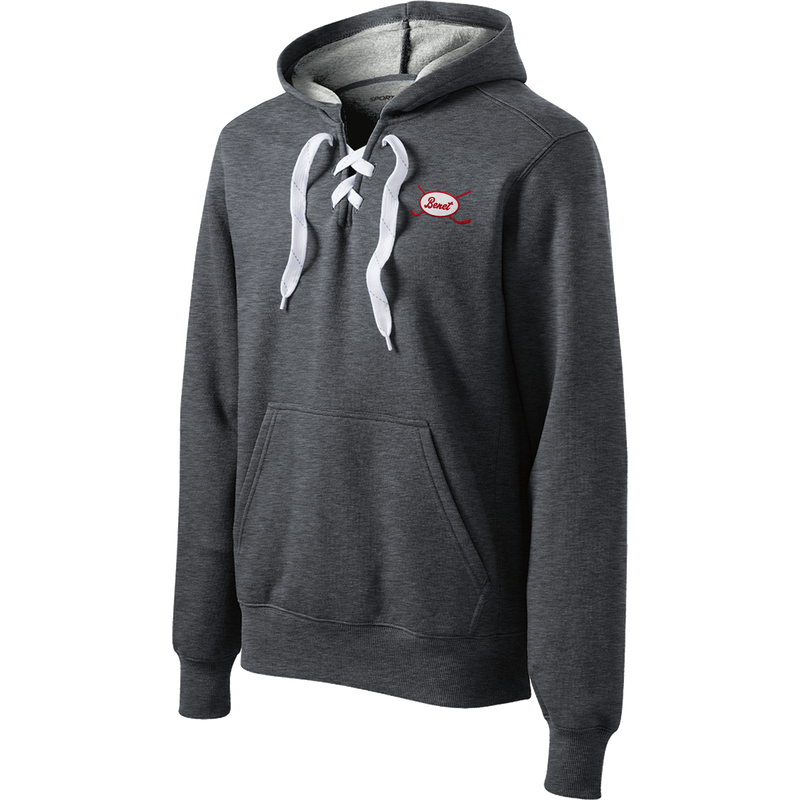 Benet Hockey Lace Up Pullover Hooded Sweatshirt
