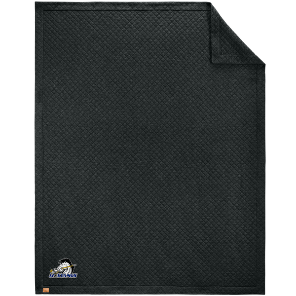 Mid-State Mustangs TravisMathew Diamond Quilt Blanket