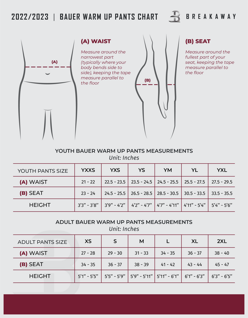 Bauer Supreme Adult Lightweight Warm Up Pants - Philadelphia Blazers